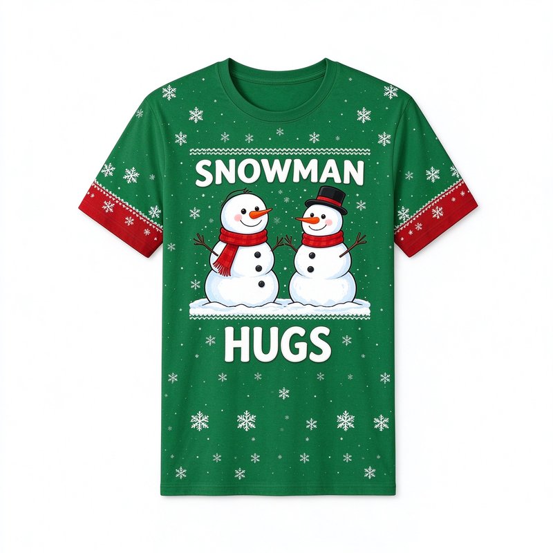 Snowman Hugs Tee