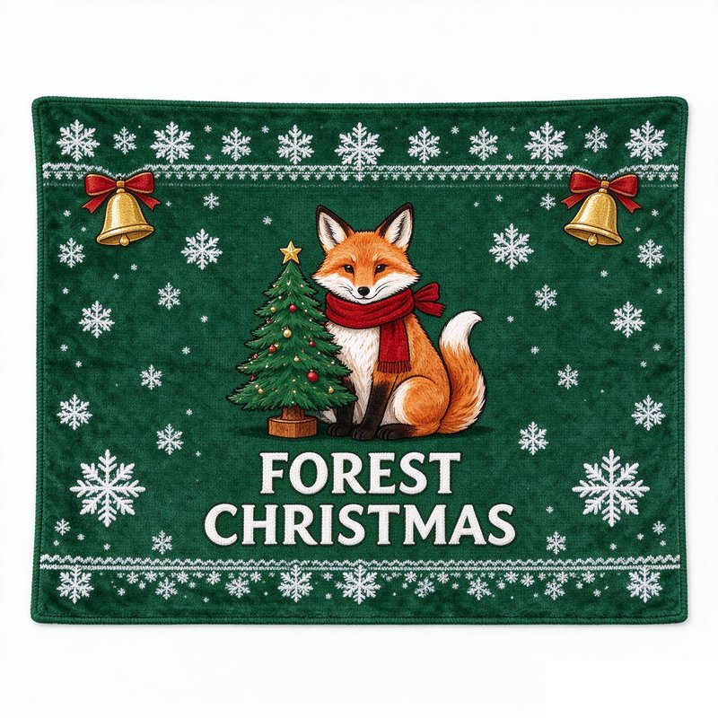 Forest Christmas Blanket